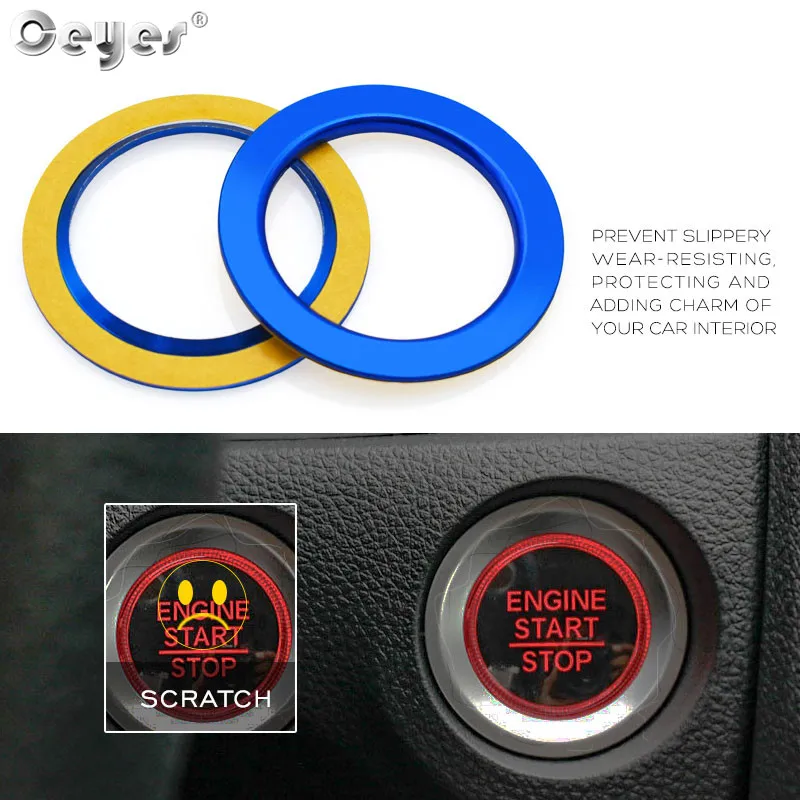 Car Start Engine Button Key Ring for CIVIC (23)