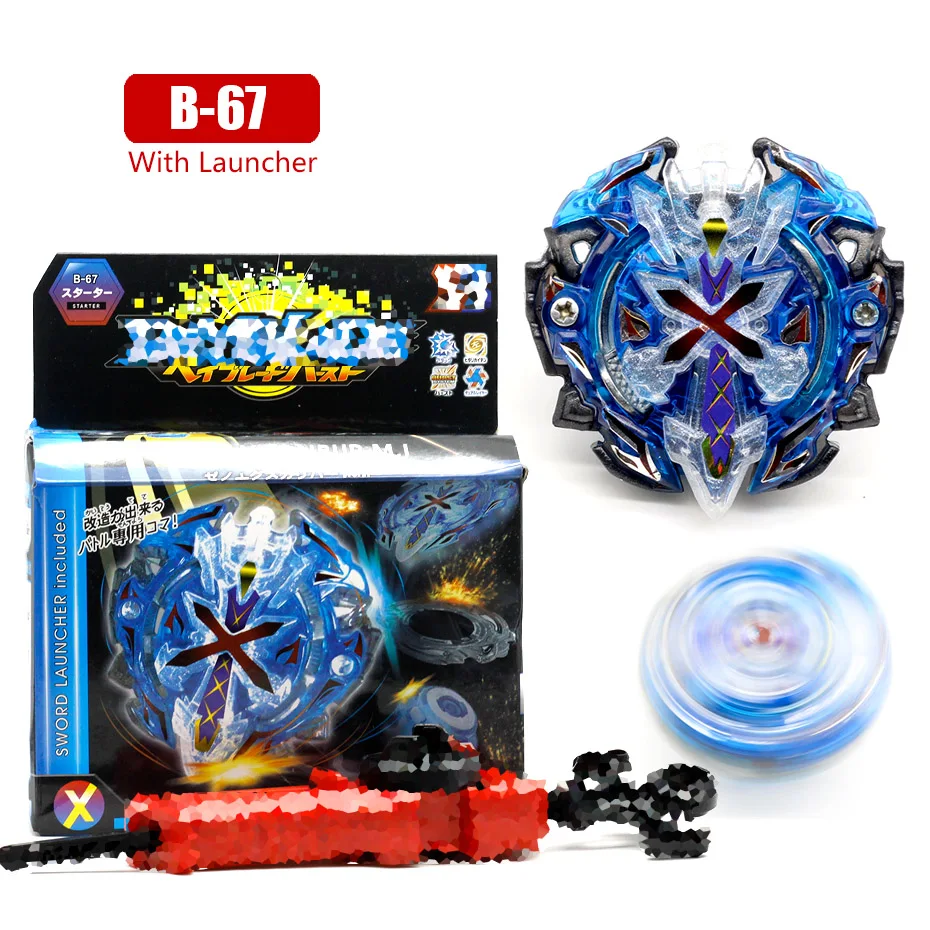 Бренд Beyblade Burst B127 B128 B89 fafnir CHO-Z VALKYRIE. Z. Ev с средство для запуска Beyblade Beybladetop Спиннер игрушка для детей - Цвет: B67