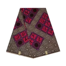 Воск для батика, африканская Женская ткань, хлопок, 6 ярдов/шт, ABC дизайн, голландский,, мягкая дышащая V-L 413