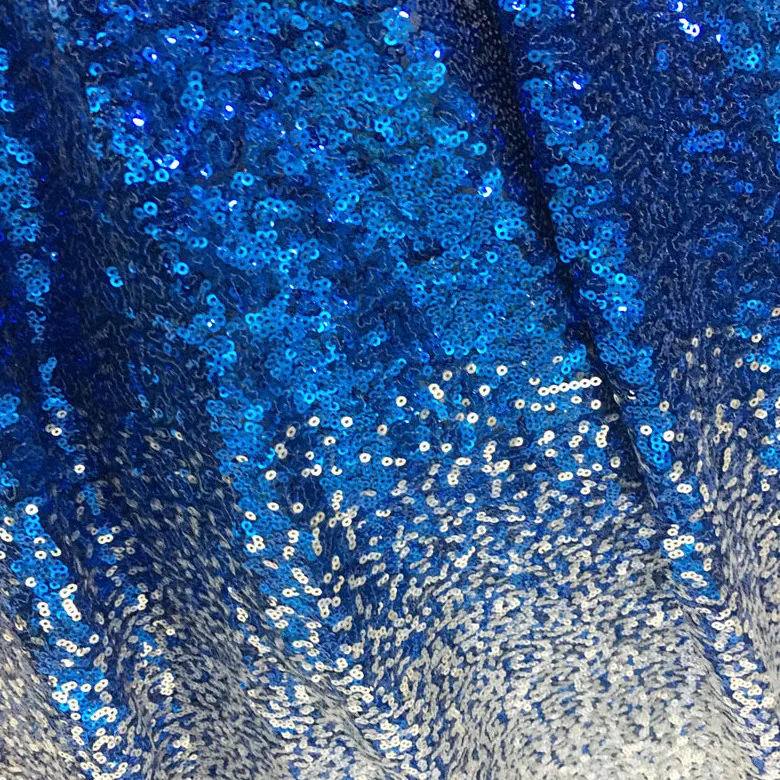 

Gradually Changing Color Sequins Gradient Fabric, Dress Adornment Fabric 2018 Fashion Top Qulaity Designer Material Fabric