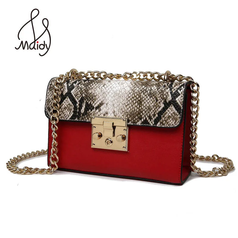 Goede Designer Handtassen Hoge Kwaliteit Tas Dames Schouder Vrouwen Serpentine Lederen Metallic Zip Lock Kleine Kettingen Tassen Flap Tassen