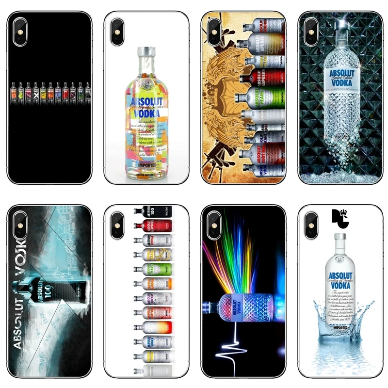 Абсолютная бутылка водки для iPhone X XR XS Max 8 7 plus 6s 6 SE 5S 5c 5 4S 4 iPod Touch мягкий чехол