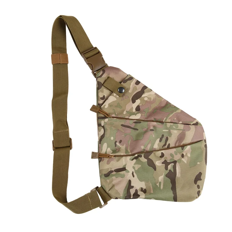 

600D Tactial Camouflage Nylon Sling Chest Bag Back Travel Climbing Hiking One-shoulder Bags Cross Body Messenger Pack Chest Bags