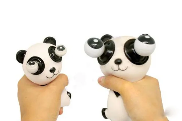 Funny Cartoon Animal Small Squeeze Antistress Toy Pop Out Eyes Doll 