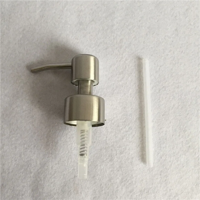 

Stainless Steel Soap Lotion Liquid Lid Pump Output Controllable Condiment Dispenser Replacement Useful Durable