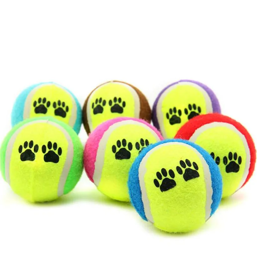 Трансер питомец игрушка мяч для собаки лапа печать теннисные мячи жевательные интерактивные игрушки для больших маленьких средних собак 80112