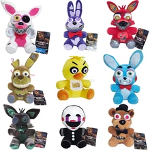 New Arrival Five Nights At Freddy’s 4 FNAF Plush Toys 18cm Freddy Bear Foxy Chica Bonnie Plush Stuffed Toys Doll for Kids Gifts