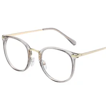 Винтажные круглые прозрачные очки без рецепта, оправы для очков для женщин и мужчин, оптические очки кошачий глаз