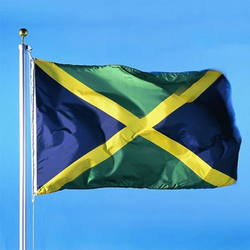 Флаг Ямайки полиэстер флаг для наружного и внутреннего размещения украшения дома JM флаги #35/26 W