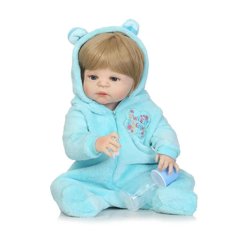 

NPK Doll Waterproof Artificial Soft Silicone Simulation Reborn Baby Dolls Lifelike Infants Girl Doll Toys Photographic Prop 56cm