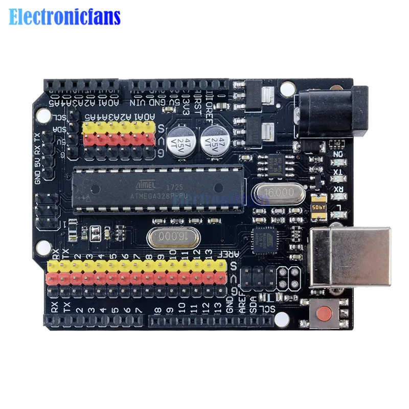 Многофункциональная макетная плата микроконтроллера для Arduino UNO R3 PLUS щит I/O Atmega328P