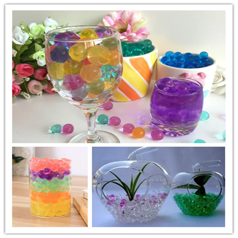 10000pcs Crystal Soil Water Pudding Growth Magic Jelly Ball Children's