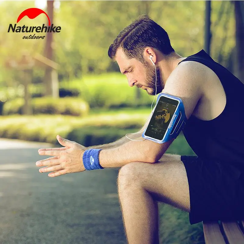 Naturehike Outdoor Night Running gym bag sports bags Arm Mobile Phone Wrist Bag case for phone fitness accessories NH16Y008-B