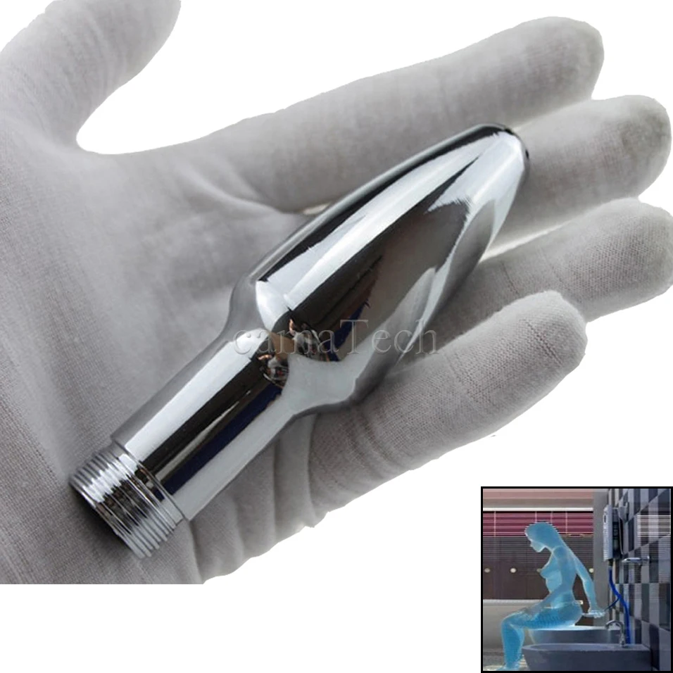 camaTech Aluminum Enema Shower Water Nozzle Rectal Syringe Head Vaginal Anal Cleaner Colonic Douche System Cleaning Plugs |