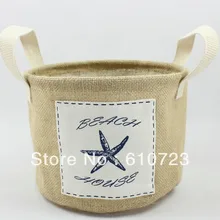 Прямые продажи с фабрики, экологичный хлопок и лен корзины, морская звезда хлопок и лен горшок