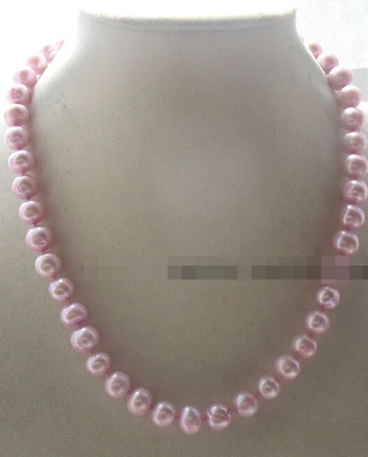 

Jewelr 005548 freshwater pearl baby pink round 8-9mm necklace 17" nature