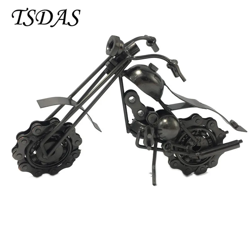 Drop Ship 1Pc Classic Iron Model Toys Retro Motorcycle Model Metal Craft Decoration Christmas Birthday Gifts