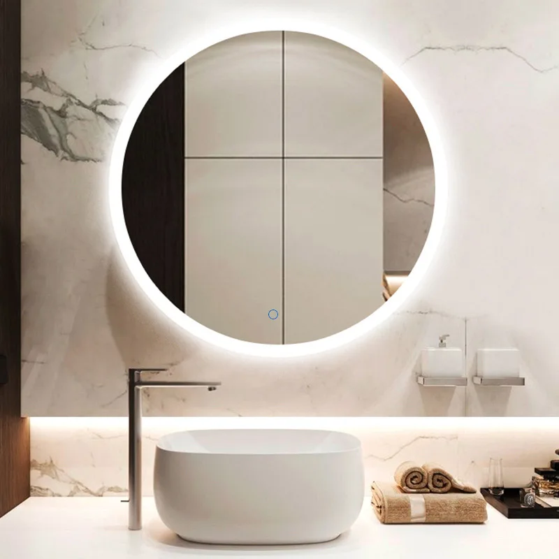 Specchio da parete per musica Bluetooth LED specchio per il trucco del bagno  Display di intelligenza specchi da bagno illuminati HD bordo a prova  d'umidità - AliExpress