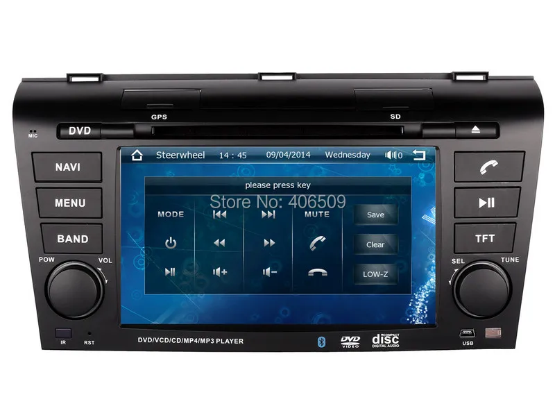 Excellent 7" Head Unit Car DVD Player for Mazda 3 Mazda3 2004-2009 with GPS Navigation Nav Radio Bluetooth Map USB SD AUX Audio Stereo 5