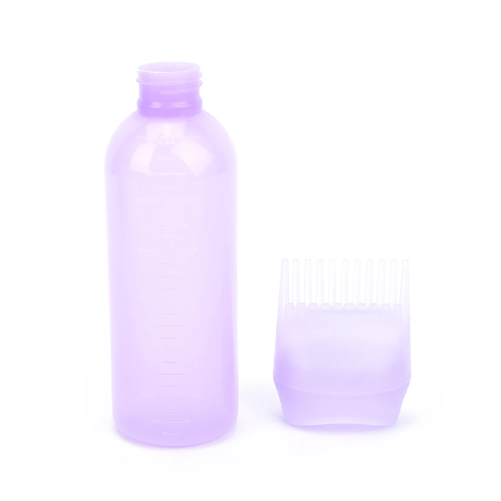 

120ML Empty Hair Dye Bottle With Applicator Brush Dispensing Hairdressing Styling Plastic Salon Hair Coloring Dyeing Bottles