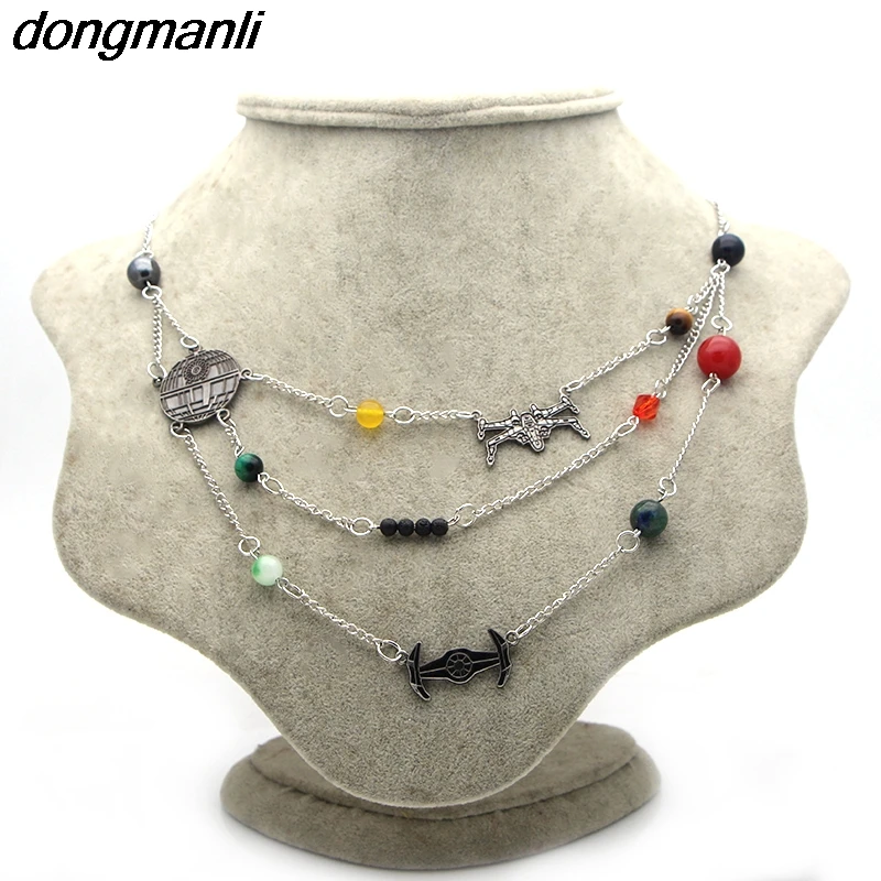 

P1304 Dongmanli wholesale 10pcs/lot Star Wars Universe Galaxy Planets in the Solar System Guardian Star Natural necklace