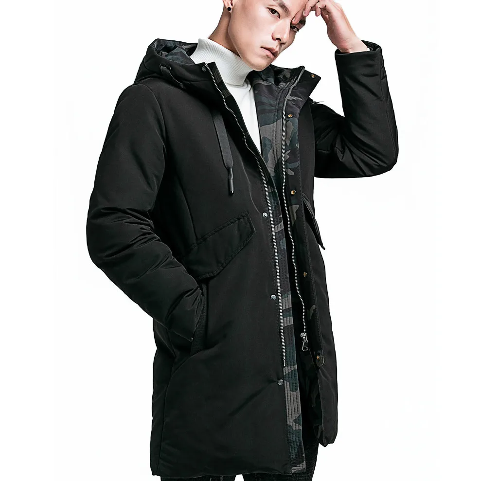 Мягкая ткань зимняя мужская куртка утолщенная Повседневная хлопковая куртка зимняя парка средней длины мужская брендовая одежда пальто размера плюс - Цвет: Gray 387