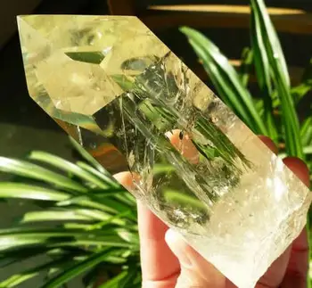 

SUIRONG---914+++Rainbow!! Natural Citrine Crystal Rough Polished Point From Madagascar