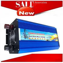6000W Peak 3000W Pure Sine Wave Power Inverter 12V DC Input to 220V AC Output for