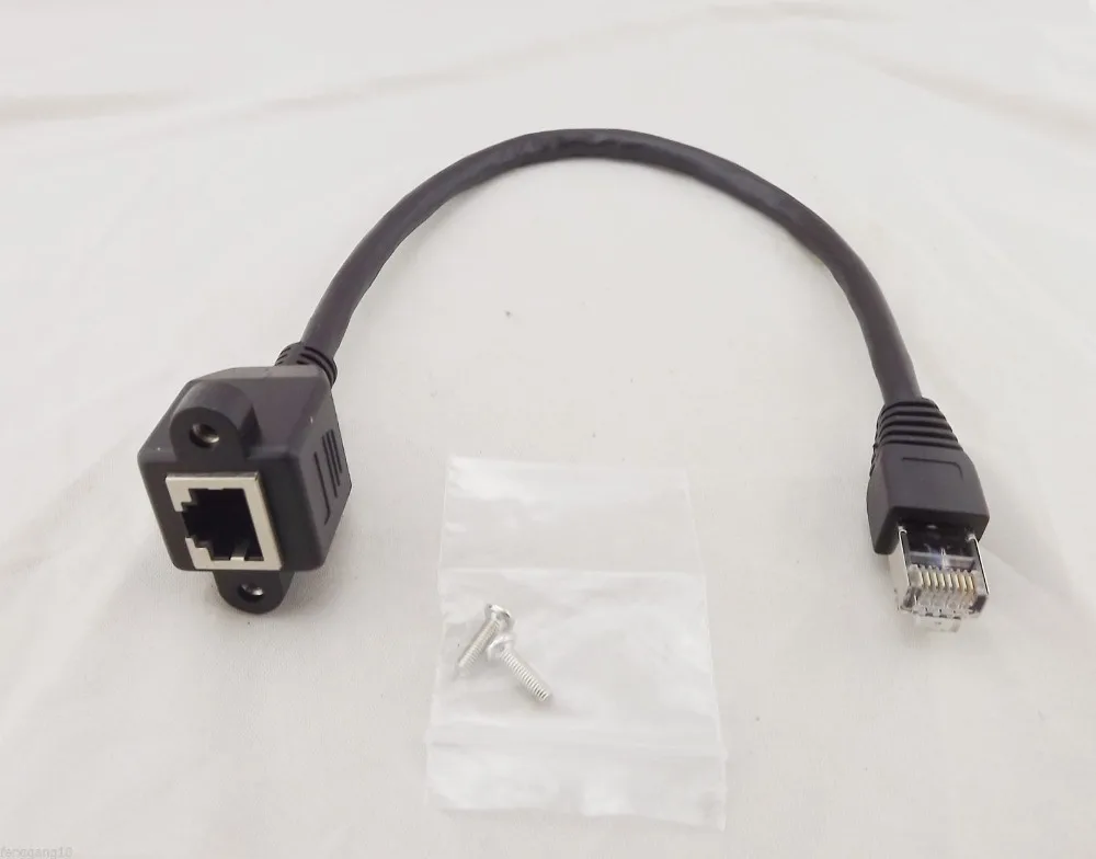 10pcs CAT6 8 Pin RJ45 Network Patch Male To Female Extension