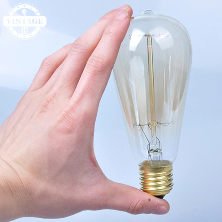 

LightInBox 10pcs E27 110V/220V Globe Retro Edison Light Bulb Vintage ST64 Incandescent Bulb