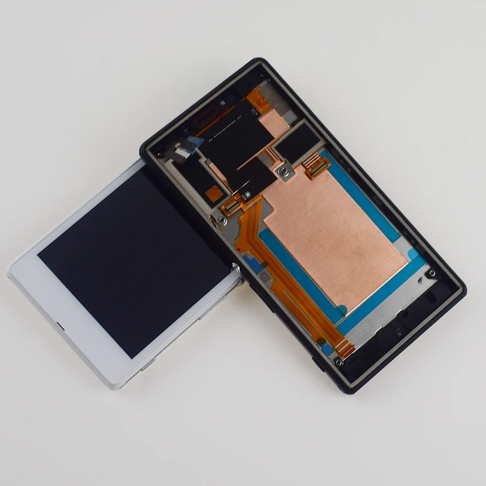 

For Sony Xperia M2 Aqua D2403 D2406 4G / LTE LCD Display Monitor Panel Module + Touch Screen Digitizer Sensor Assembly Frame