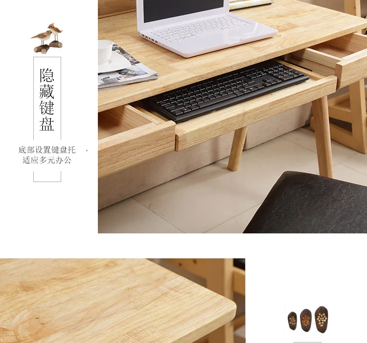 Компьютерный стол офисная мебель для дома твердая деревянная подставка для ноутбука наколенный стол scrivano bureau meuble компьютерный стол 100/120*60*75 см