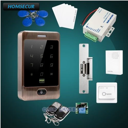HOMSECUR IP67 Fully-Potted Wiegand 26/34 RFID Access System+Electric Strike Lock For Outdoor and Indoor Usage HOMSECUR IP67 Fully-Potted Wiegand 26/34 RFID Access System+Electric Strike Lock For Outdoor and Indoor Usage