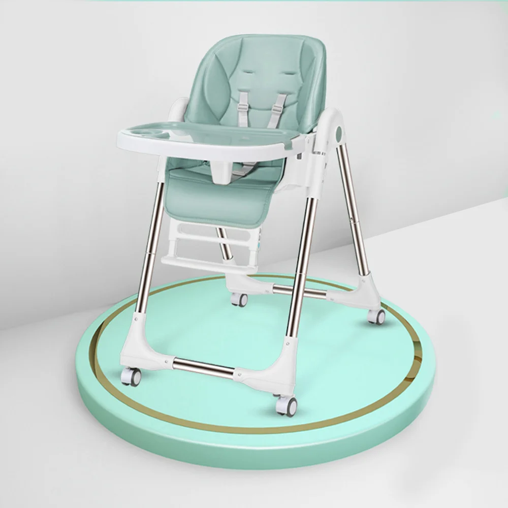 Многофункциональный Детский Стульчик для кормления Портативный младенческой столовой регулируемый по высоте стол детские стол-стулья стульчик для кормления сиденье легкого складывания - Цвет: PJ3656F