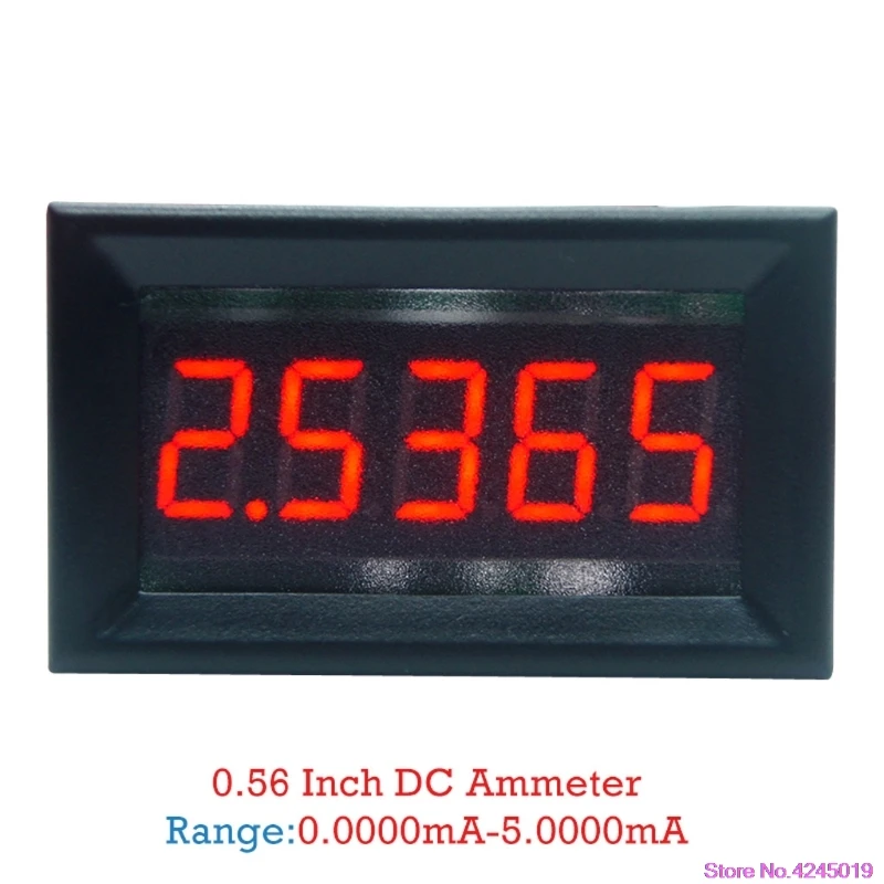 DC 0-5.0000mA(5mA) Цифровой Амперметр 5-знака после запятой панель измерителя тока Датчик 0,36 дюймов