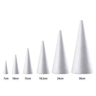 

Styrofoam cone Size from 5.7 to 25cm,wedding,children's DIY manual material,polystyrene balls