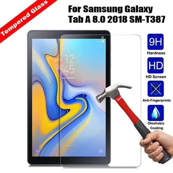 

Ultra Clear Tempered Glass Tablet Screen Protector Scratch-Resistant Glossy Film For Samsung Galaxy Tab A 8.0 2018 SM-T387