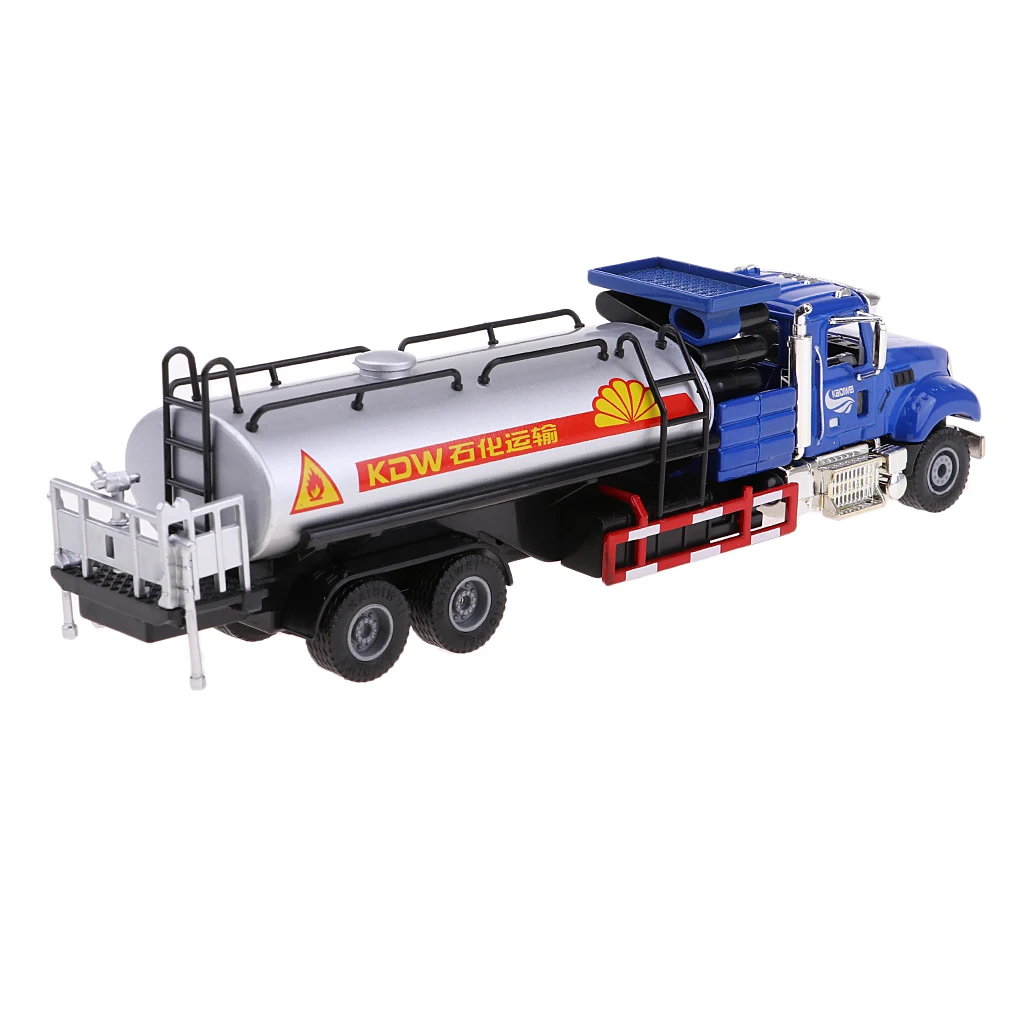 Alloy 1:50 Scale Oil Transport Car Oil Carrier Tank Truck Model Diecast Vehicle Children's Toy Car Gift