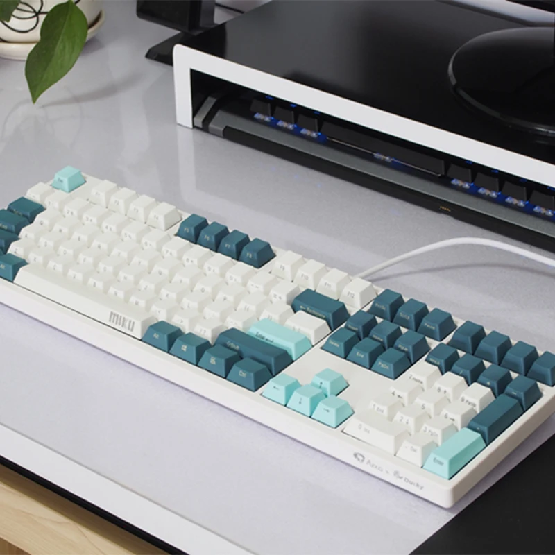 Хацунэ Мику тема цвет соответствия механическая клавиатура keycap ODM высота PBT положительный выгравированы боковые колпачки