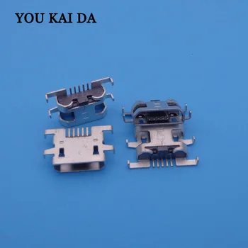 

200pcs/lot Micro USB Connector charging port for Lenovo S2005 Gionee GN108 E6 K-Touch C666T T580 ZTE N909 Haier PAD511