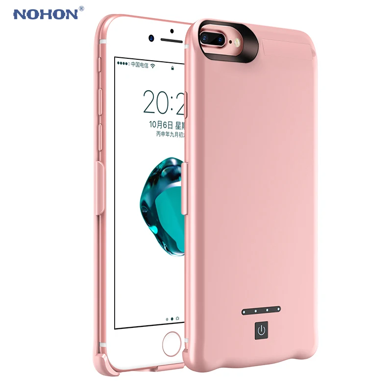 bilder für Nohon 8000 mah dünne intelligente batteriefach für iphone 7 plus/6 plus/6 s plus 5,5 "externe Backup-Power Rose Gold NH-B003 bilder für Nohon 8000 mah dünne intelligente batteriefach für iphone 7 plus/6 plus/6 s plus 5,5 "externe Backup-Power Rose Gold NH-B003