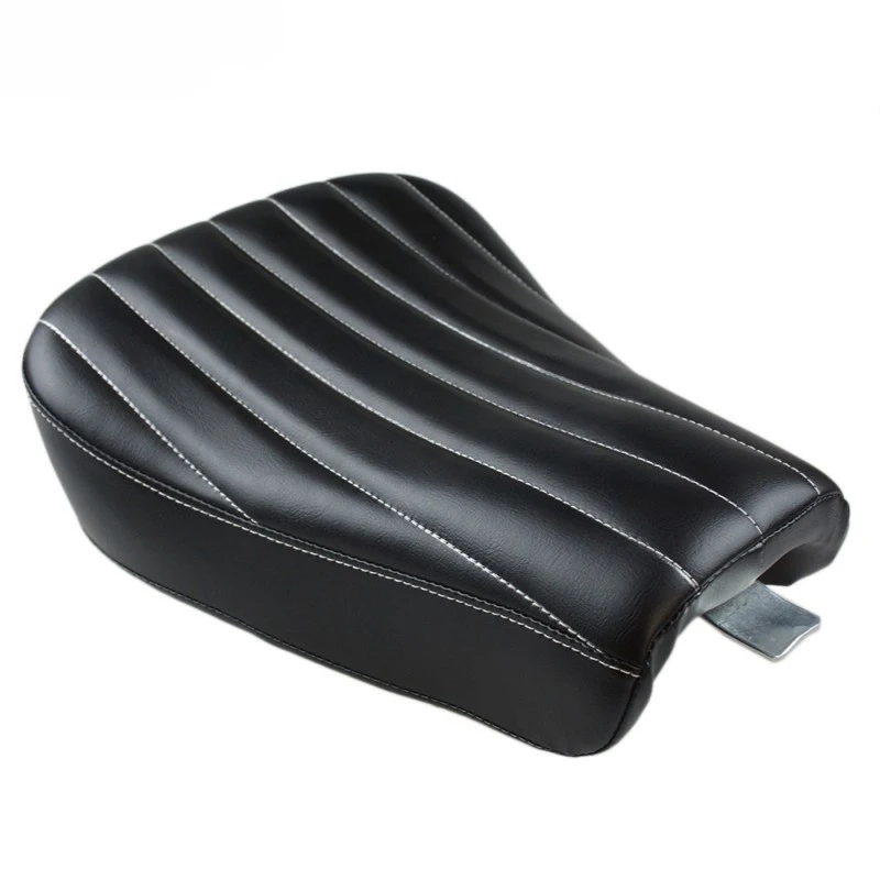 5 Models New Black Motorcycle Front Driver Leather Pillow Solo Seat Cushion For Sportster Forty Eight XL1200 883 72 48