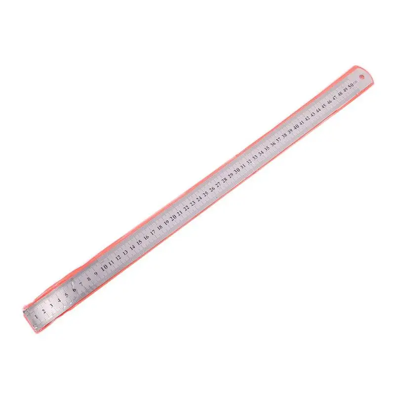 15-50cm Stainless Steel Metal Straight Ruler Precision Double Sided Measuring Tool