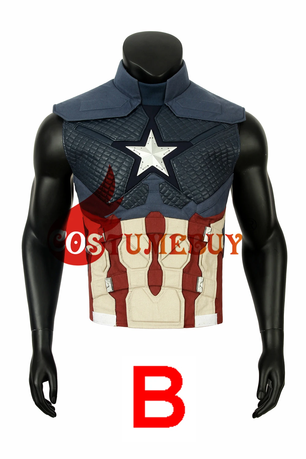 Costumebuy Мстители завершающей Капитан Америка Косплэй костюм наряд жилет Стива Роджерса супергероя, костюм с жилетом L920