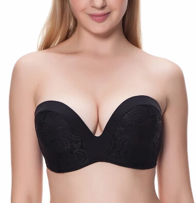 v neck strapless bra
