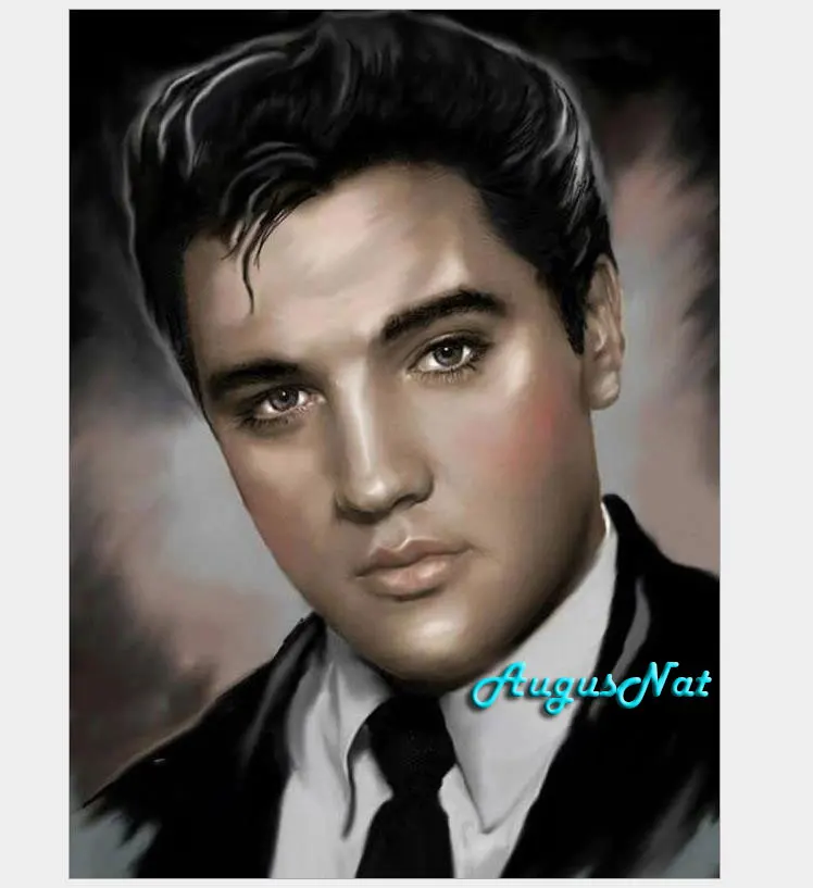 elvis presley diamond painting full round singer star wall art