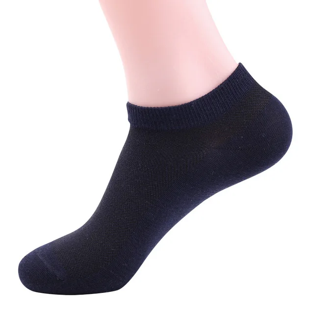 Buy 5pairs/lot men summer mesh ankle socks cotton male