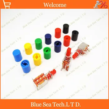 

200 Pcs Tactile Push Button Switch Cap,Push switch button Cap,seven color,Parcel is not include the switch