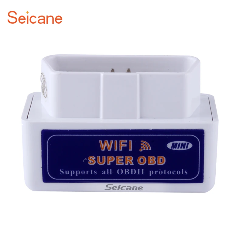 

Seicane Universal Car Adapter Scanner Mini Diagnostic Tool OBD-II with ELM327 V1.5 WIFI Interface 9 protocal OBD2 High Quality