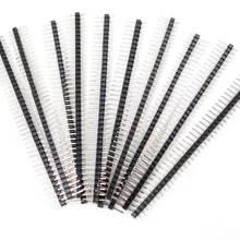 10 шт. 40 Pin 1x40 Однорядный штекер 2,54 магистрали с отламывамыми выводами Соединительная полоса